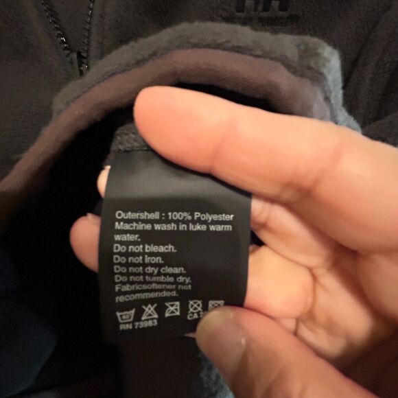 Helly Hansen Full Zip Mock Neck Fleece Vest  Womens Medium Gray Outdoor Hiking - Picture 7 of 7